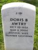 Doris Botilda Awtry (nee Nelsen) Headstone