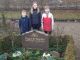 Viggo Viking, Irma Marie and Erlig tage at their great grandfather Viggo Samuel Tønder´s grave